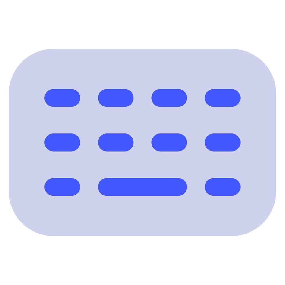 teclado icono para web, aplicación, uiux, infografía, etc vector
