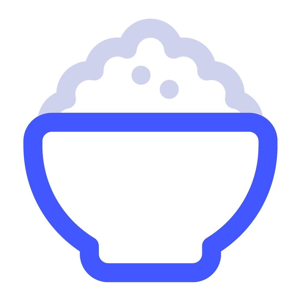 Rice Icon Food and Beverages for Web, app, uiux, infographic, etc vector