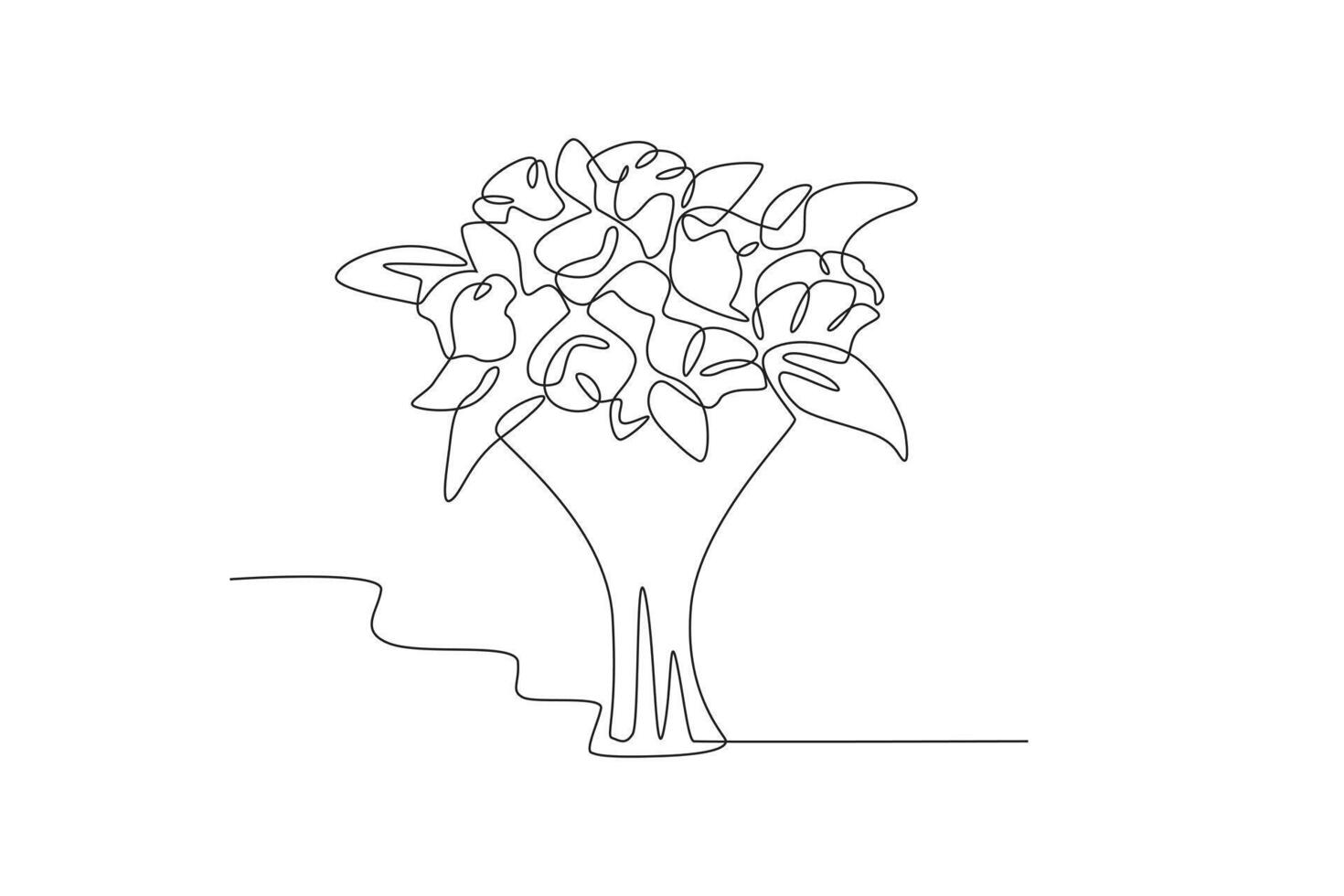 A beautiful bouquet of roses vector