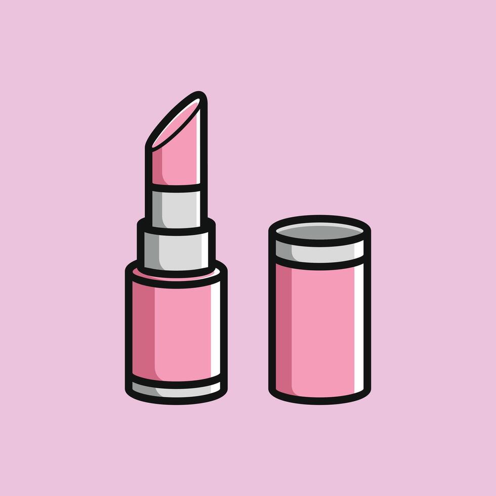 hacer arriba productos cosméticos belleza niña tema vector diseño Arte