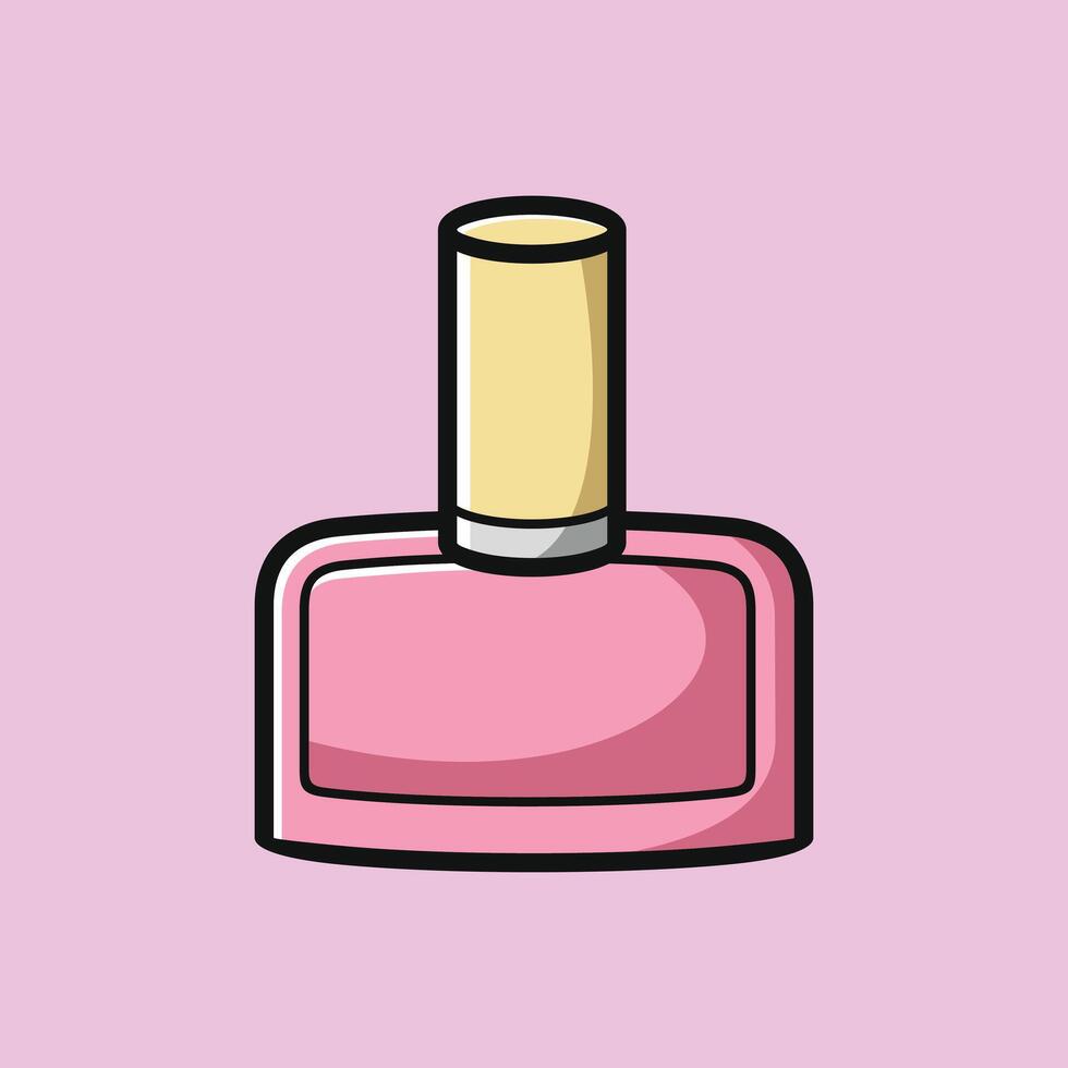 hacer arriba productos cosméticos belleza niña tema vector diseño Arte