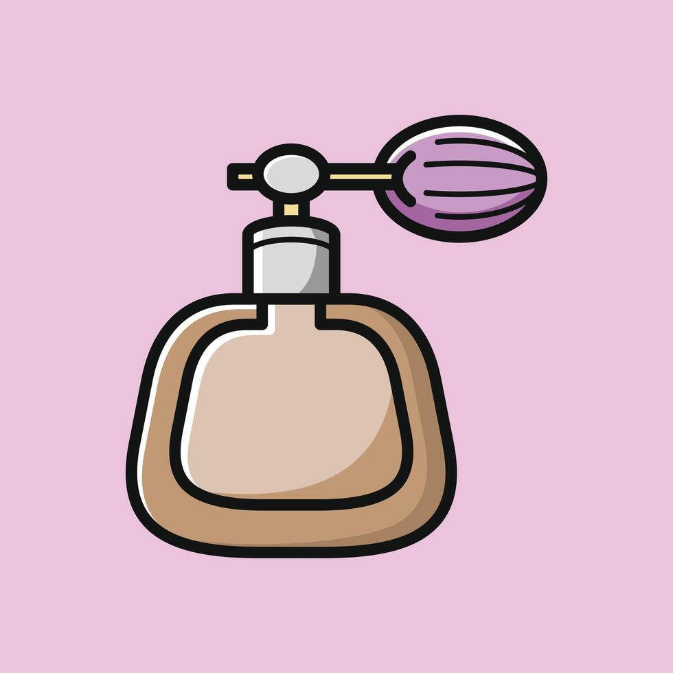 hacer arriba productos cosméticos belleza niña tema vector diseño Arte