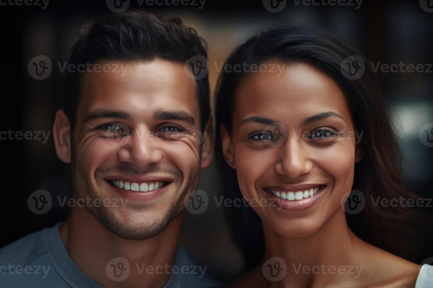 AI generated Portrait of charming charismatic freelance entrepreneurs men and women on the street photo