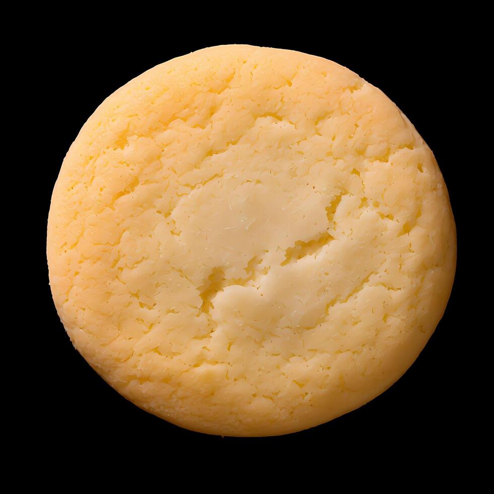 AI generated A classic sugar cookie, characterized by its simplicity and subtle sweetness, features a tender, buttery texture that melts in your mouth, making it a timeless and delightful treat photo