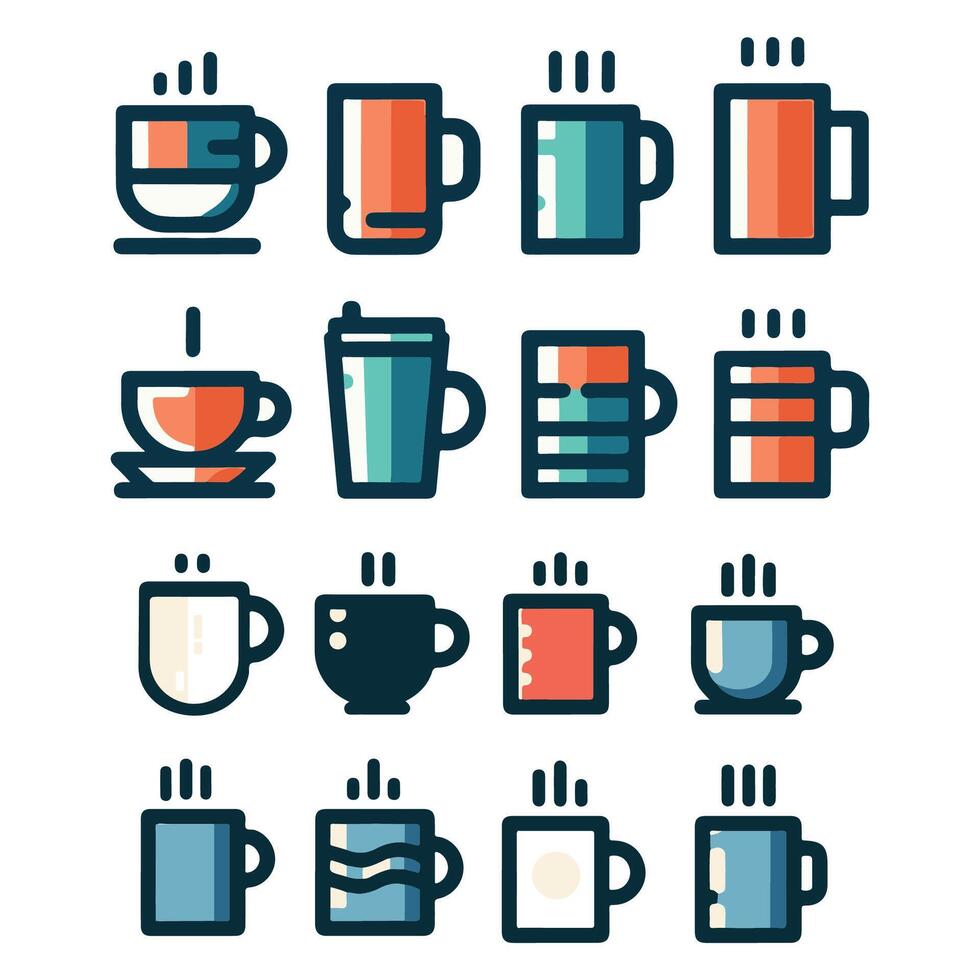 Coffee cup simple icon. Vector illustration