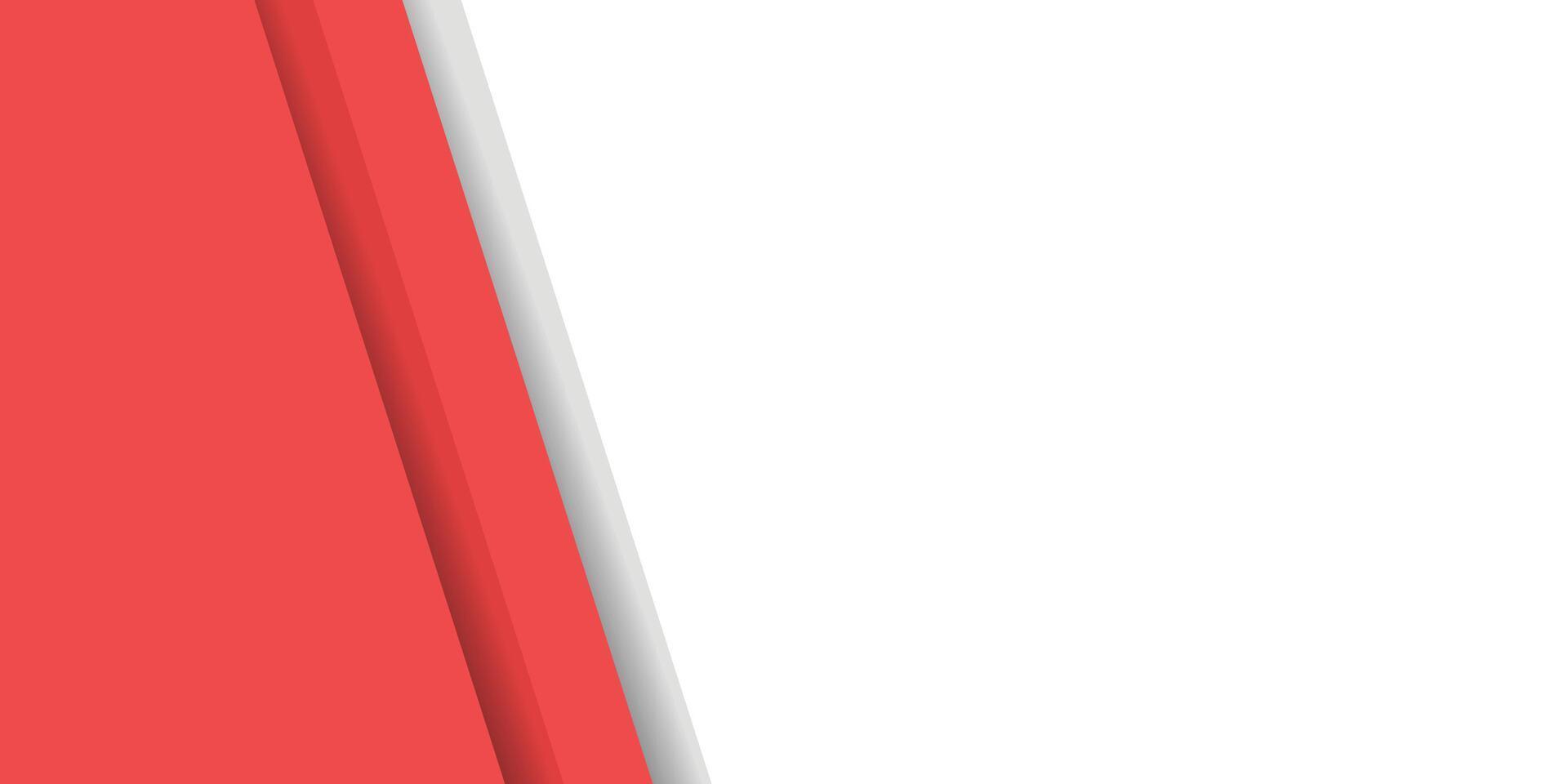 Modern stylish red background with paper effect vector