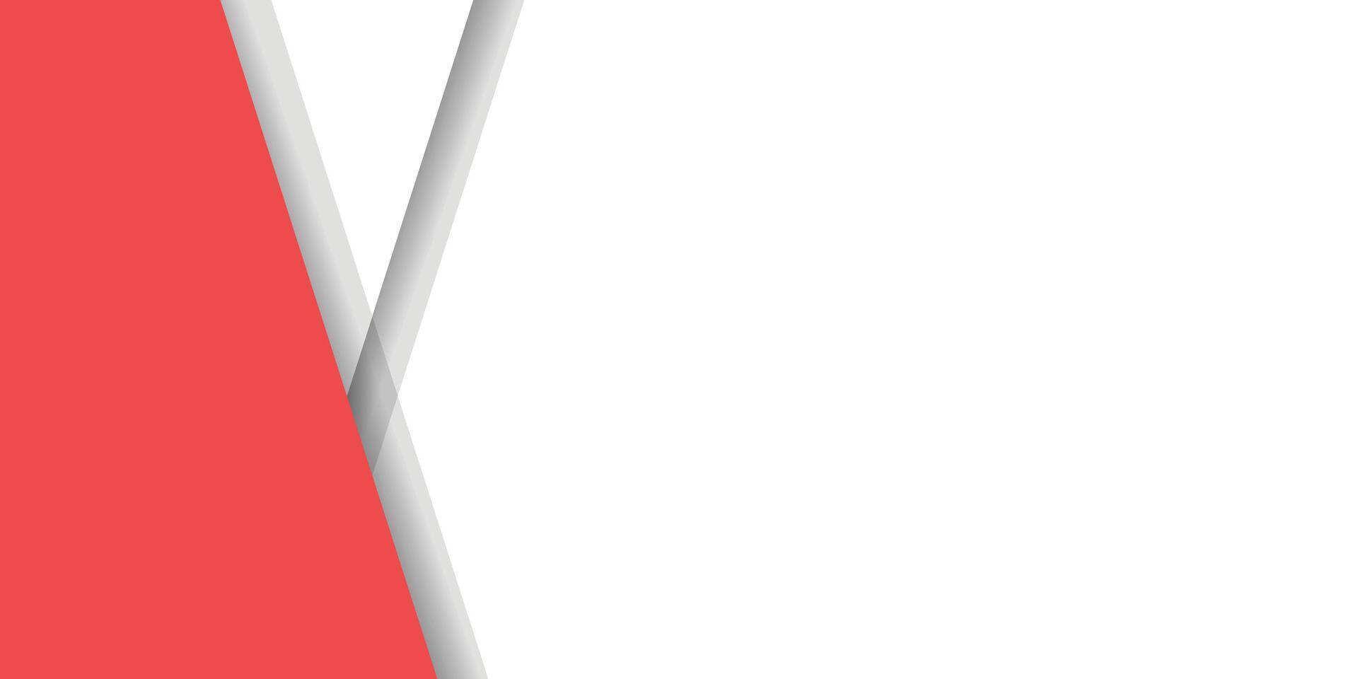 Modern stylish red background with paper effect vector