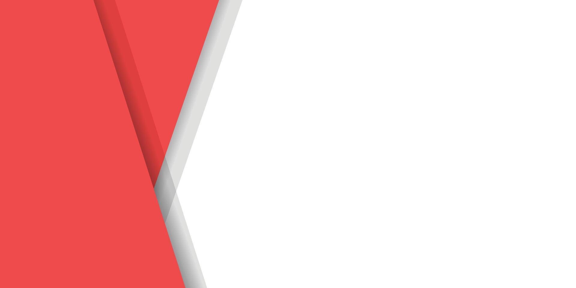 Modern stylish red background with paper effect vector
