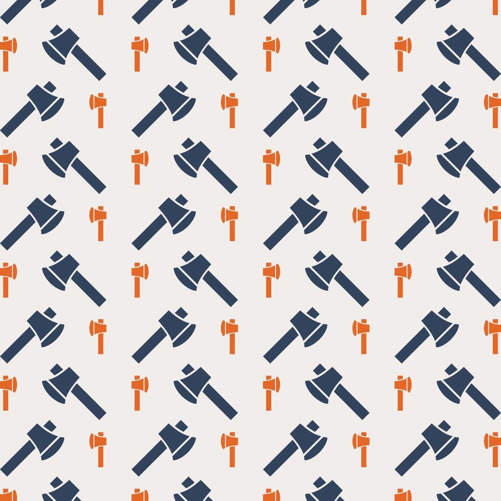 Axe abstract icon repeating trendy pattern vector illustration grey background