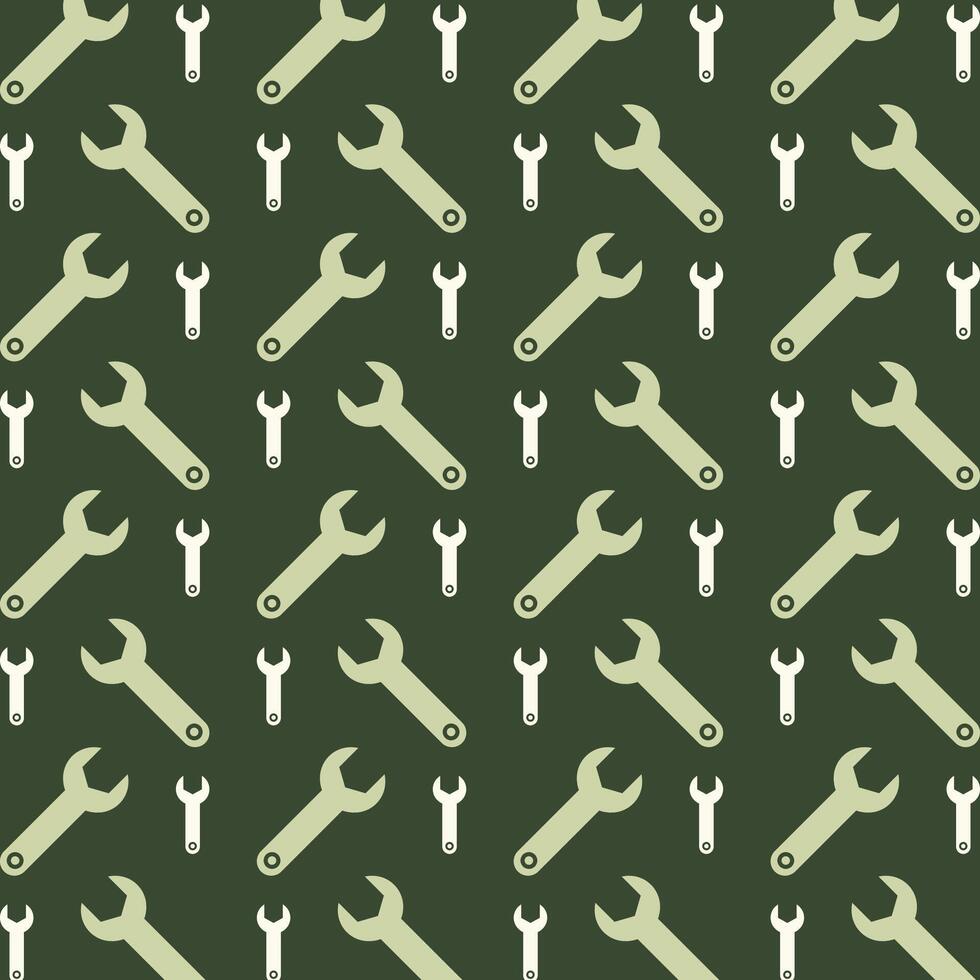 Configure icon repeating trendy pattern beautiful green vector illustration background