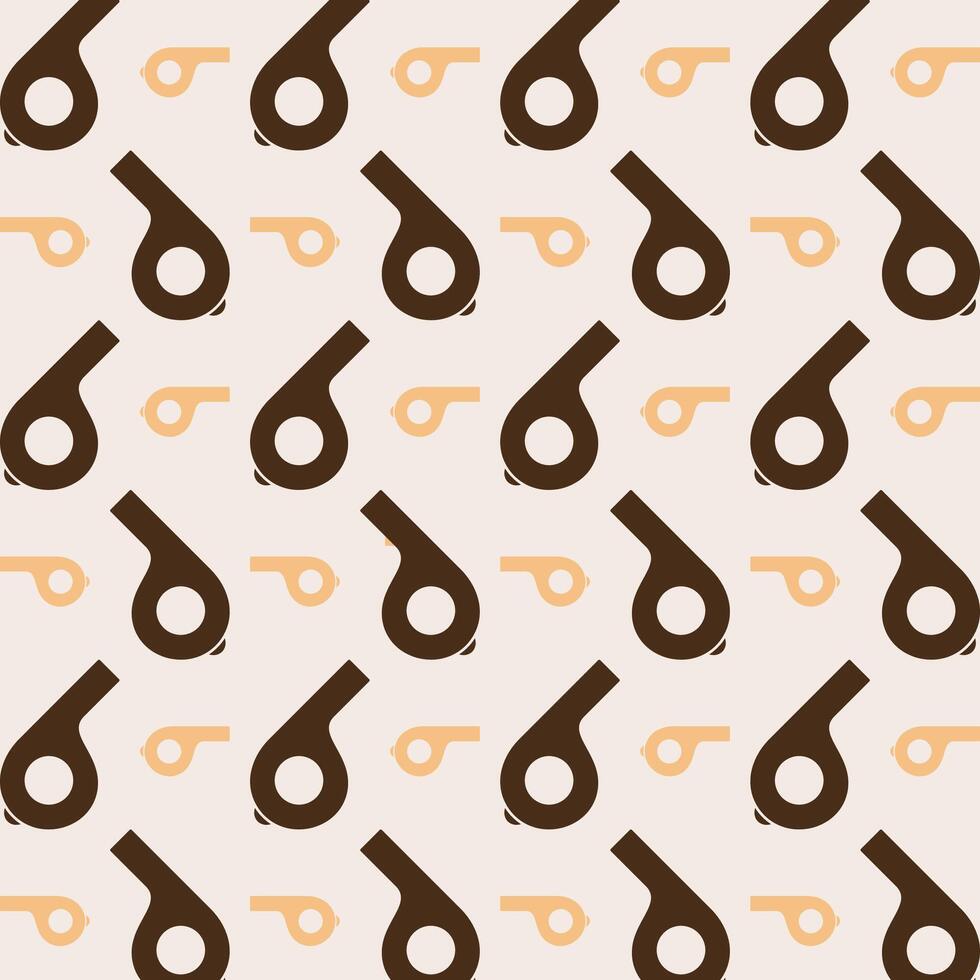 Whistle icon repeating trendy pattern beautiful vector illustration light background