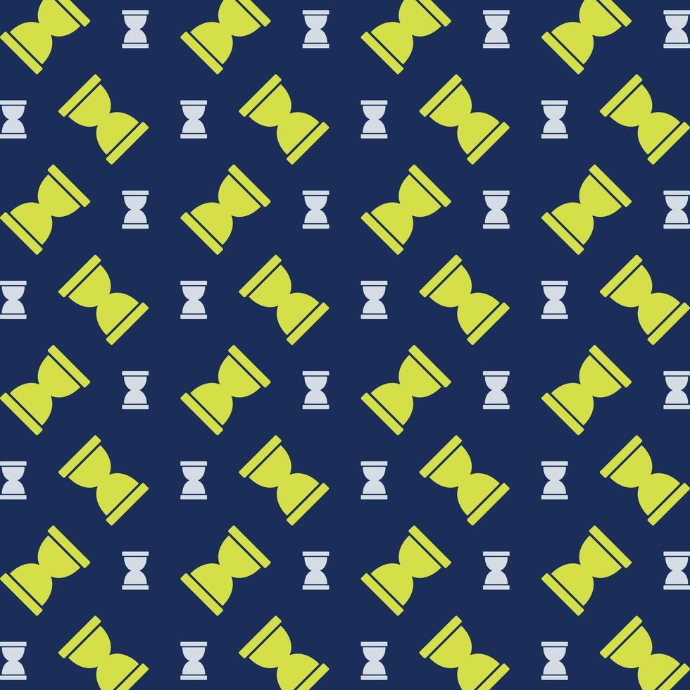 Hourglass Icon repeating green trendy pattern colorful vector illustration background