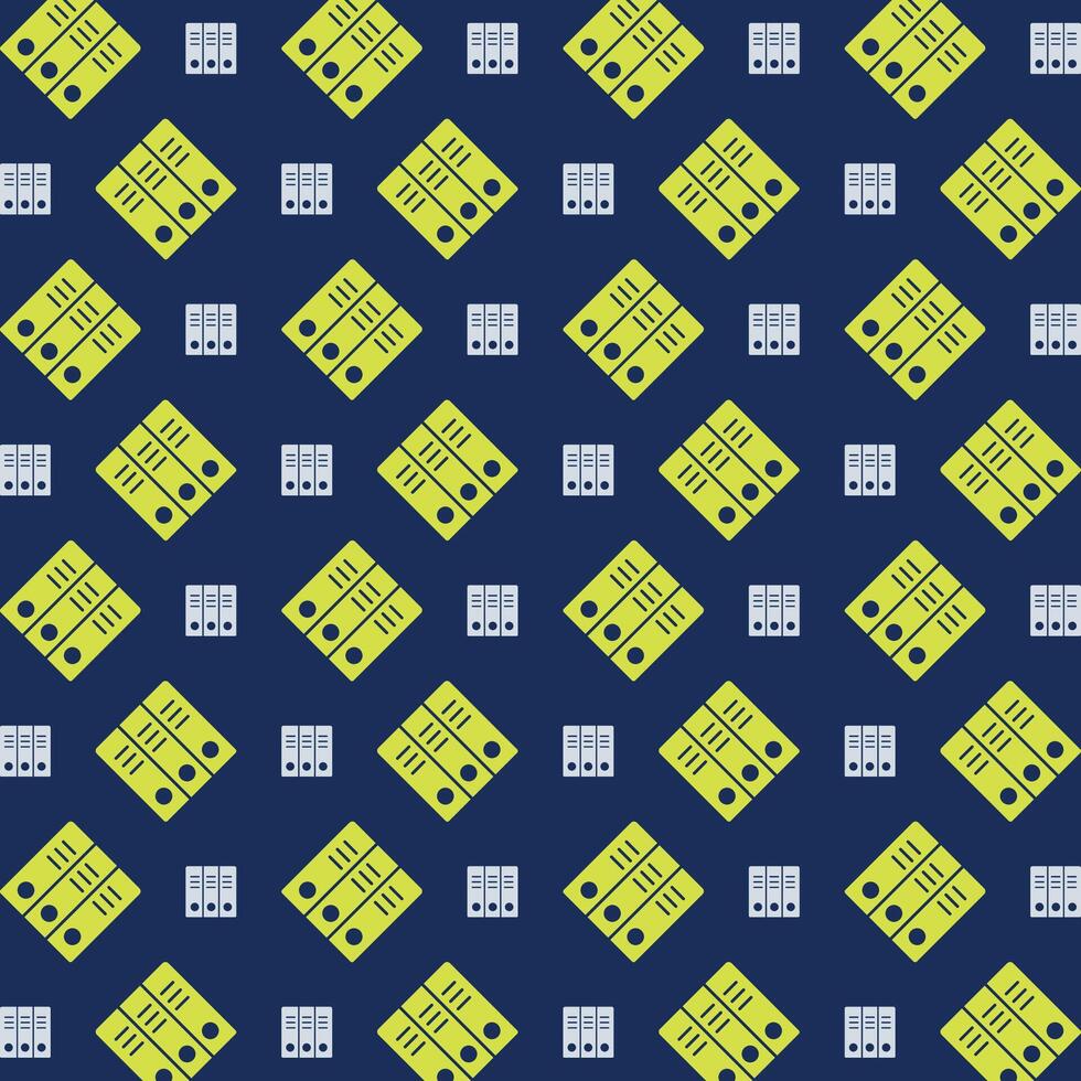 Files Icon repeating green trendy pattern colorful vector illustration background