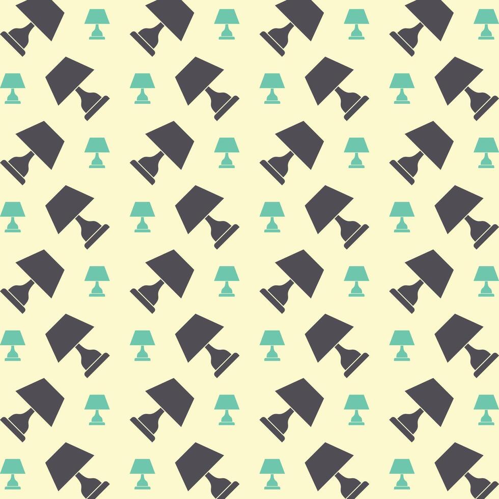 Lamp trendy pattern design beautiful repeating vector illustration background