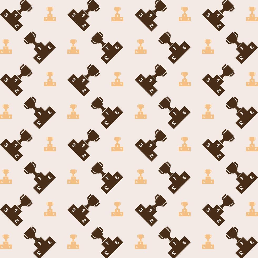 Podium icon repeating trendy pattern beautiful vector illustration light background