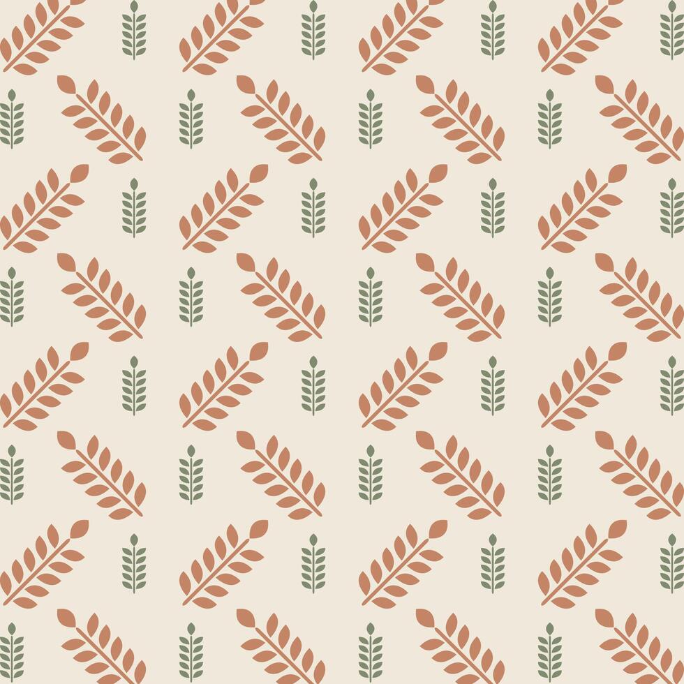 Grain icon repeating trendy pattern beautiful vector gift wrapping background