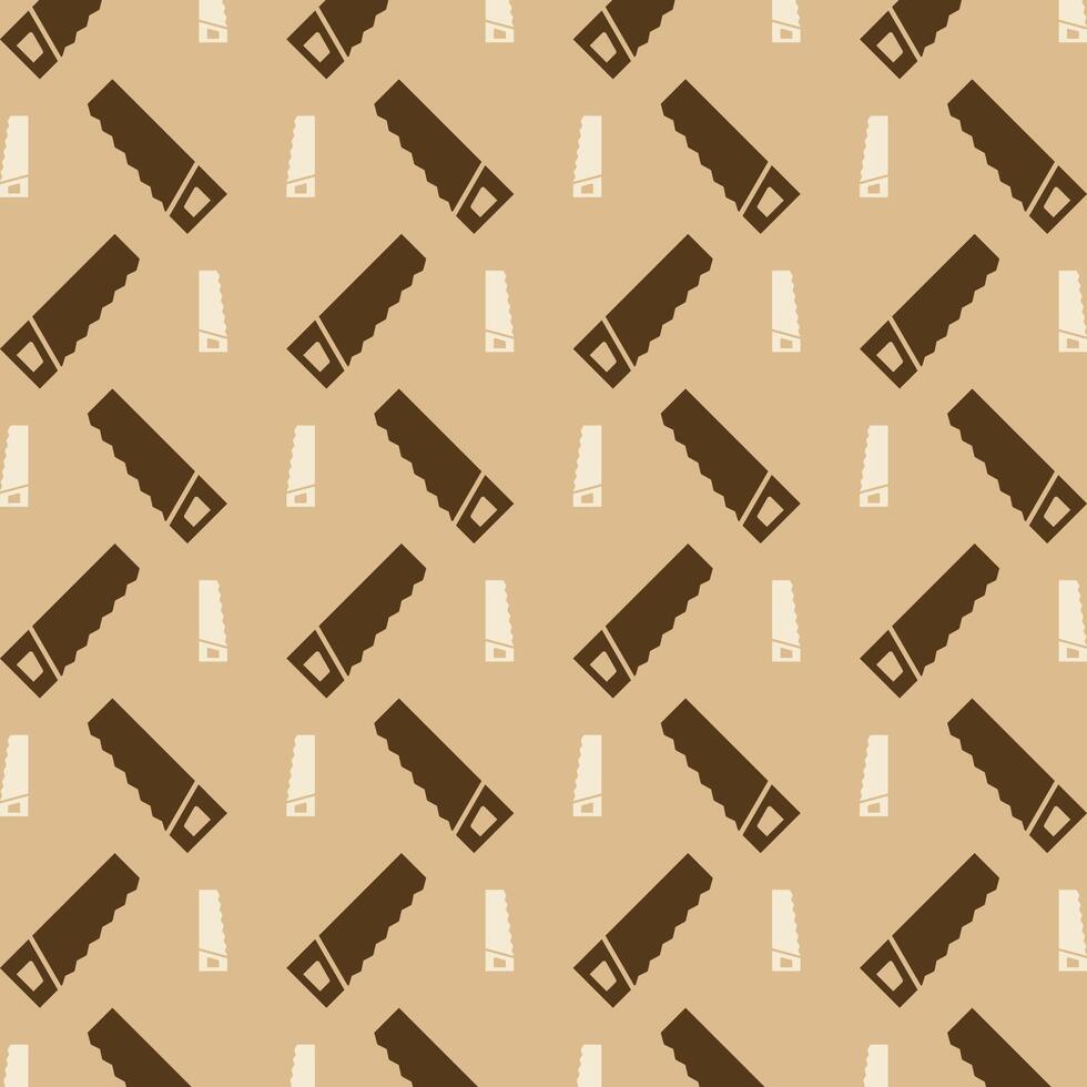 Saw trendy repeating pattern brown abstract background vector illustration
