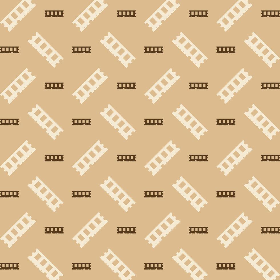 Ram trendy repeating pattern brown abstract background vector illustration