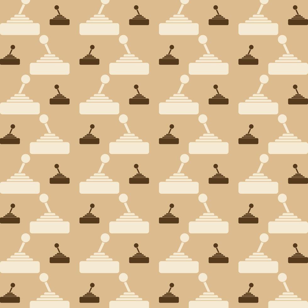 Game pad trendy repeating pattern brown abstract background vector illustration