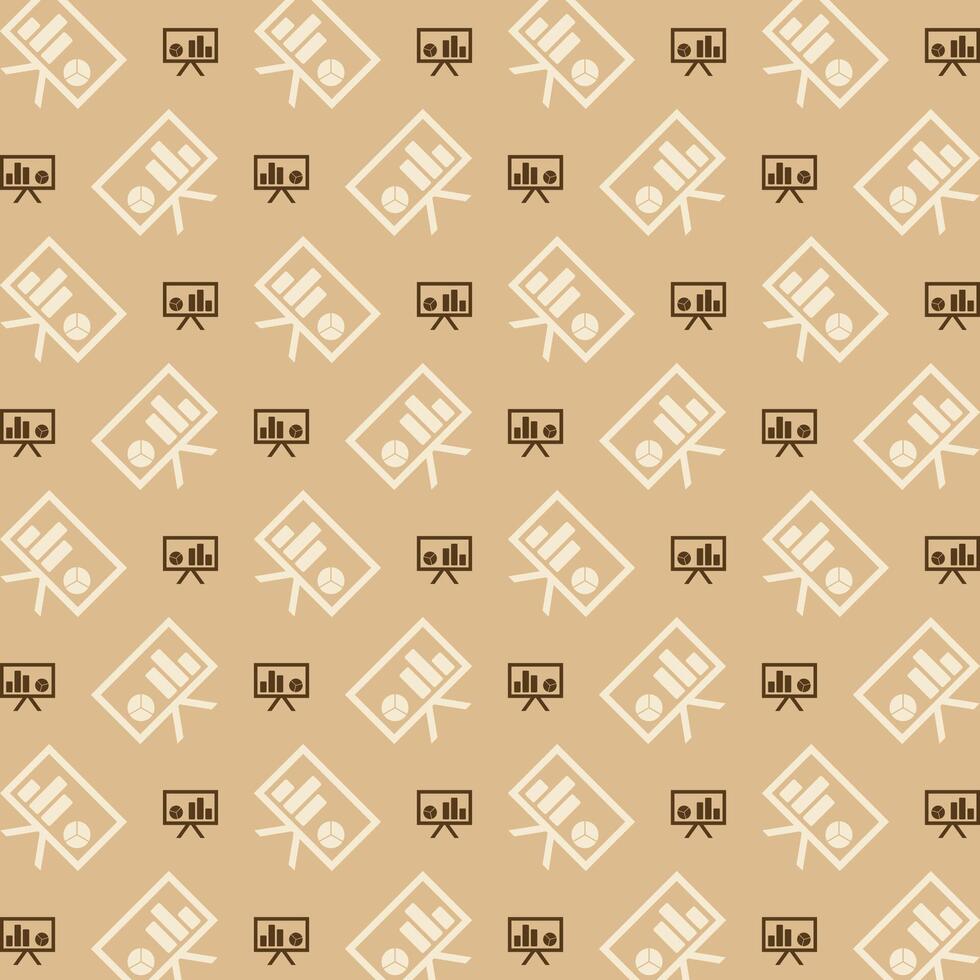 Presentation trendy repeating pattern brown abstract background vector illustration