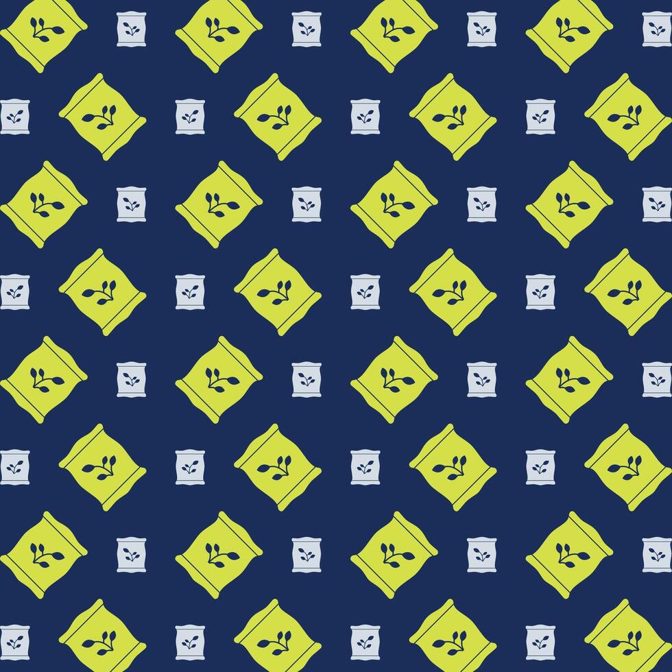 Fertiliizer icon repeating green trendy pattern colorful vector illustration background