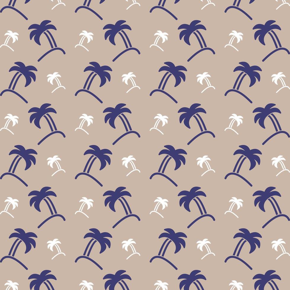 Palm Tree icon repeating trendy pattern beautiful grey background vector illustration