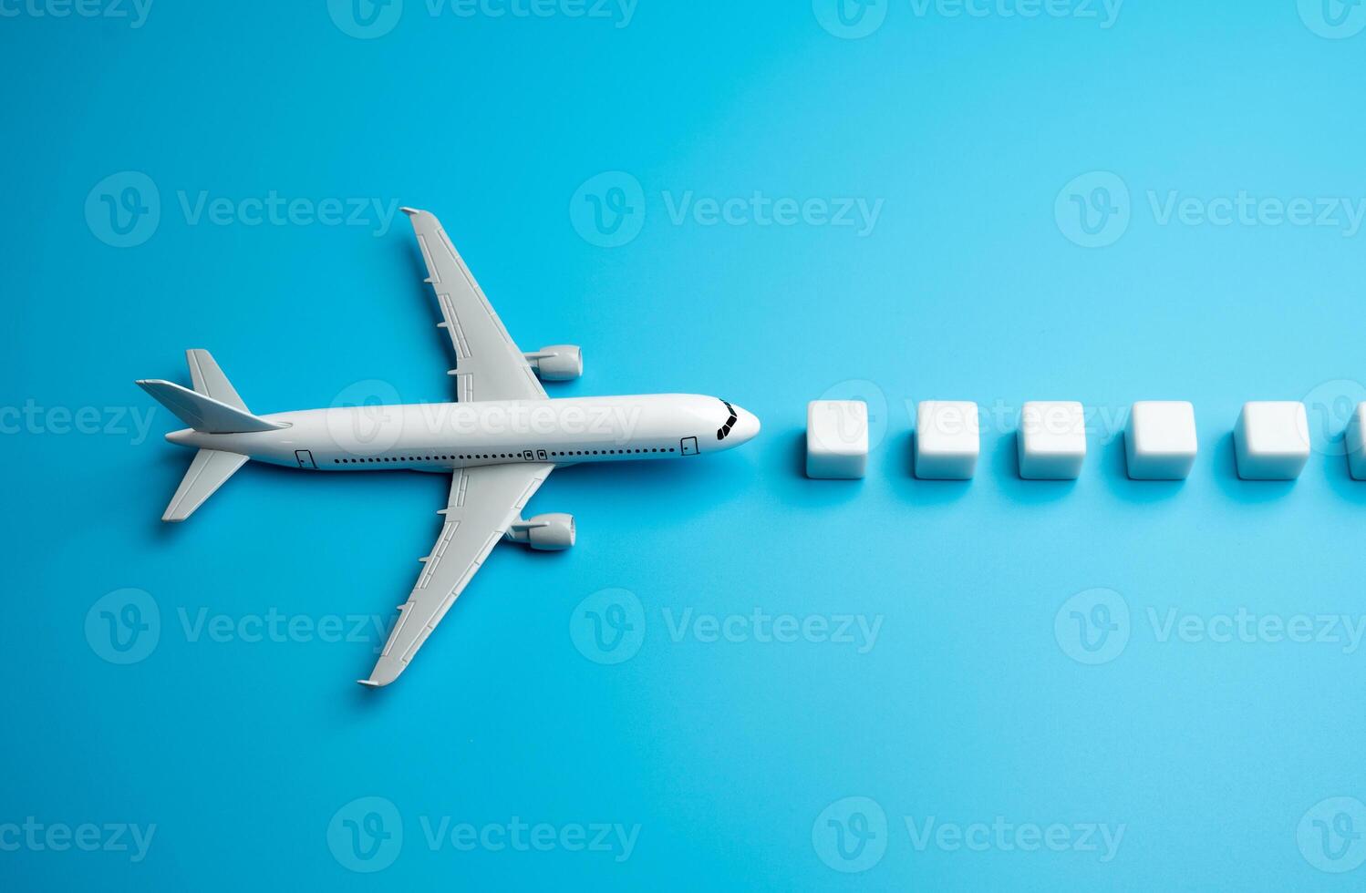 Air miles and airline loyalty program bonuses. The plane flies along a dotted route. Popular travel destinations. Search for cheap tickets. photo