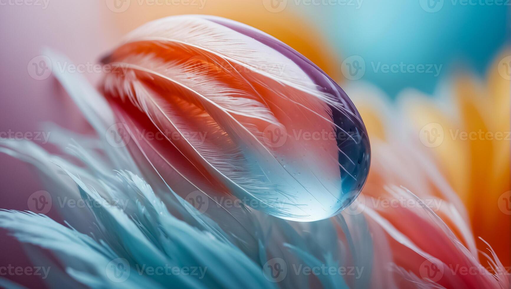 hermosa pluma, soltar de agua, color antecedentes foto