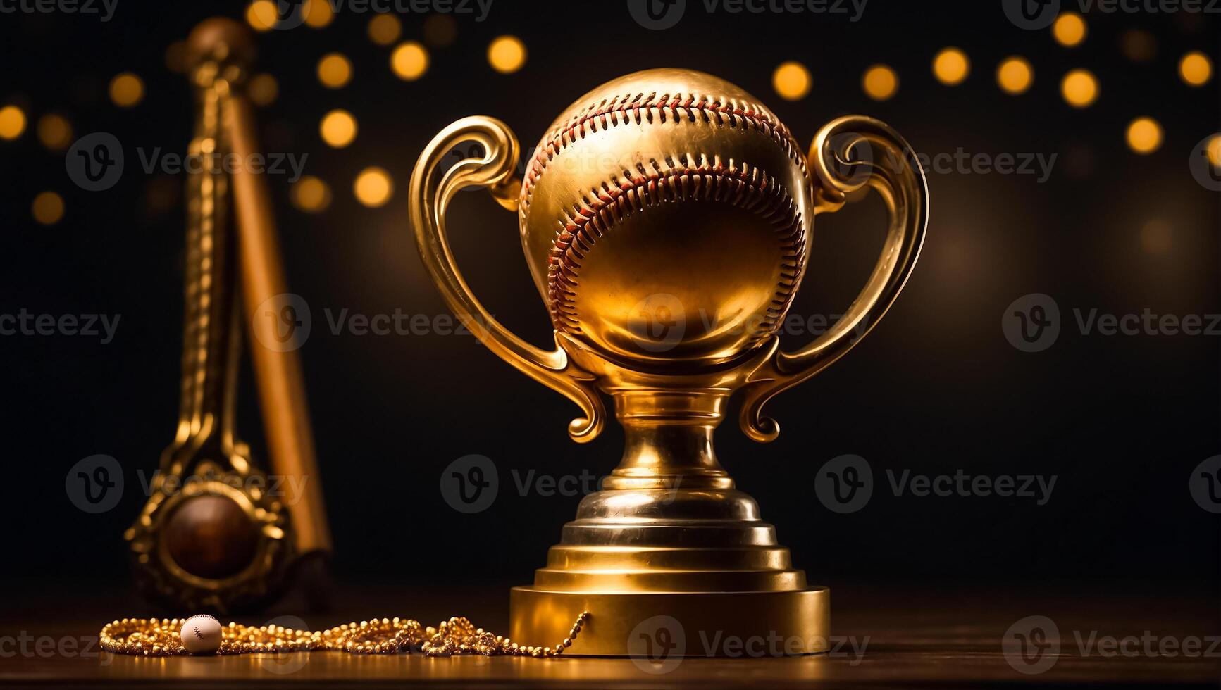 ai generado béisbol ganador taza hermosa antecedentes foto