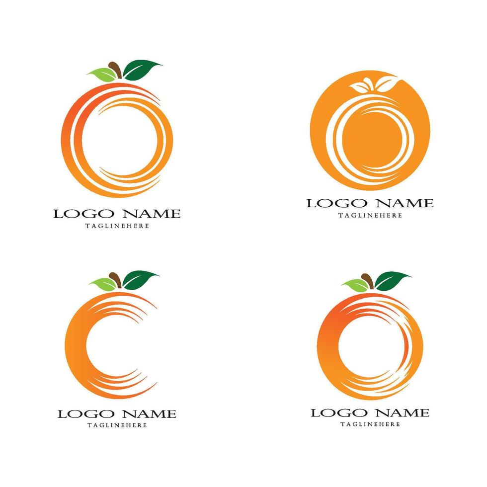 Orange logo vector template