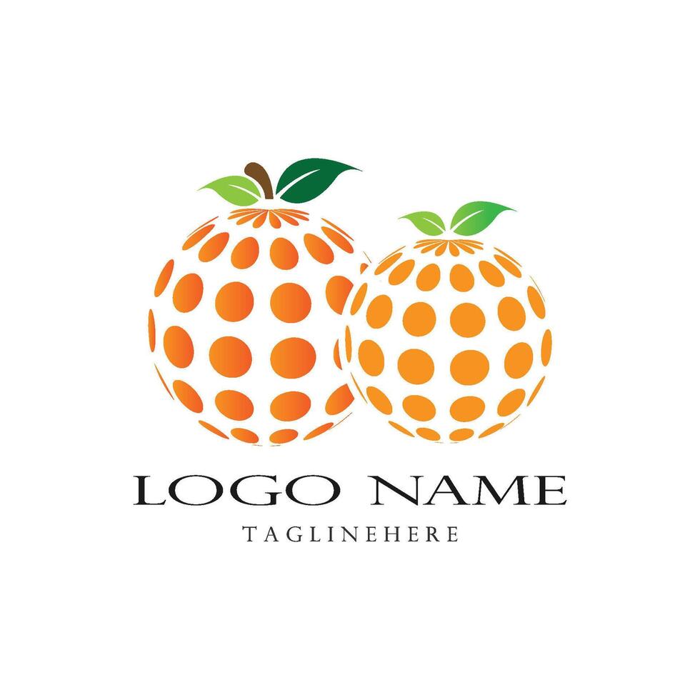 Orange logo vector template