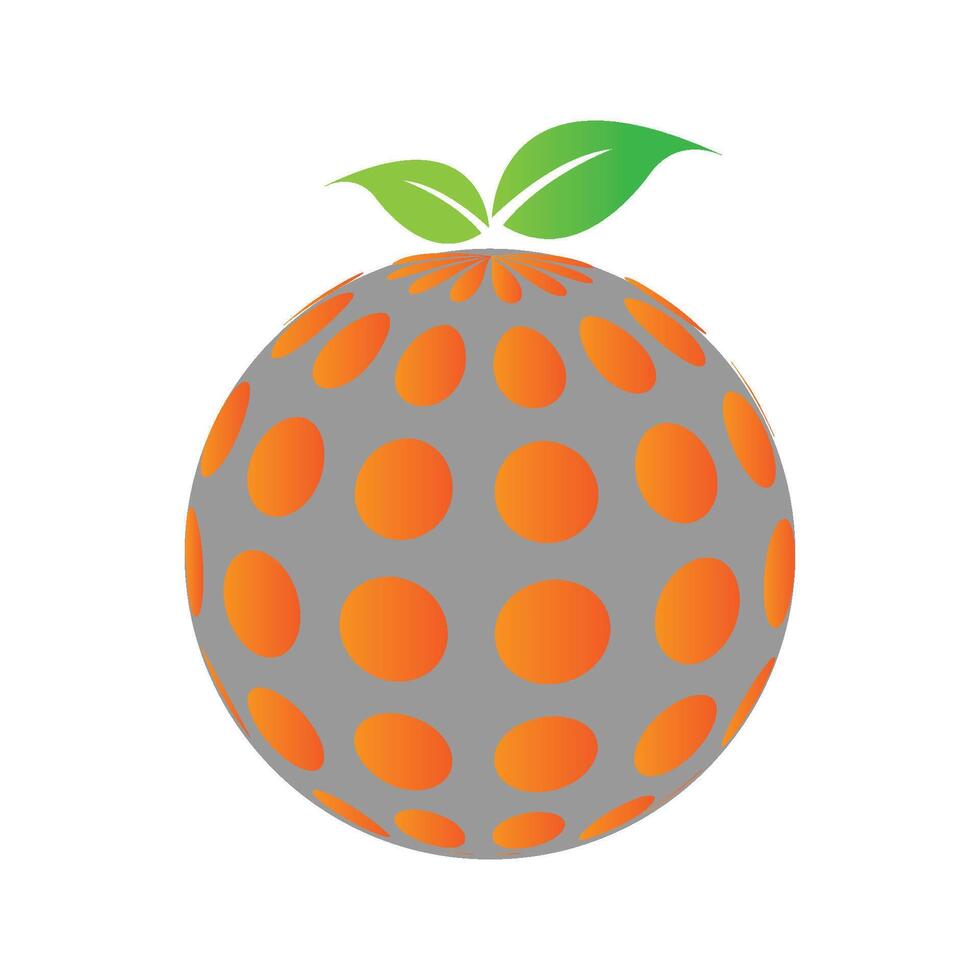 naranja logo vector modelo