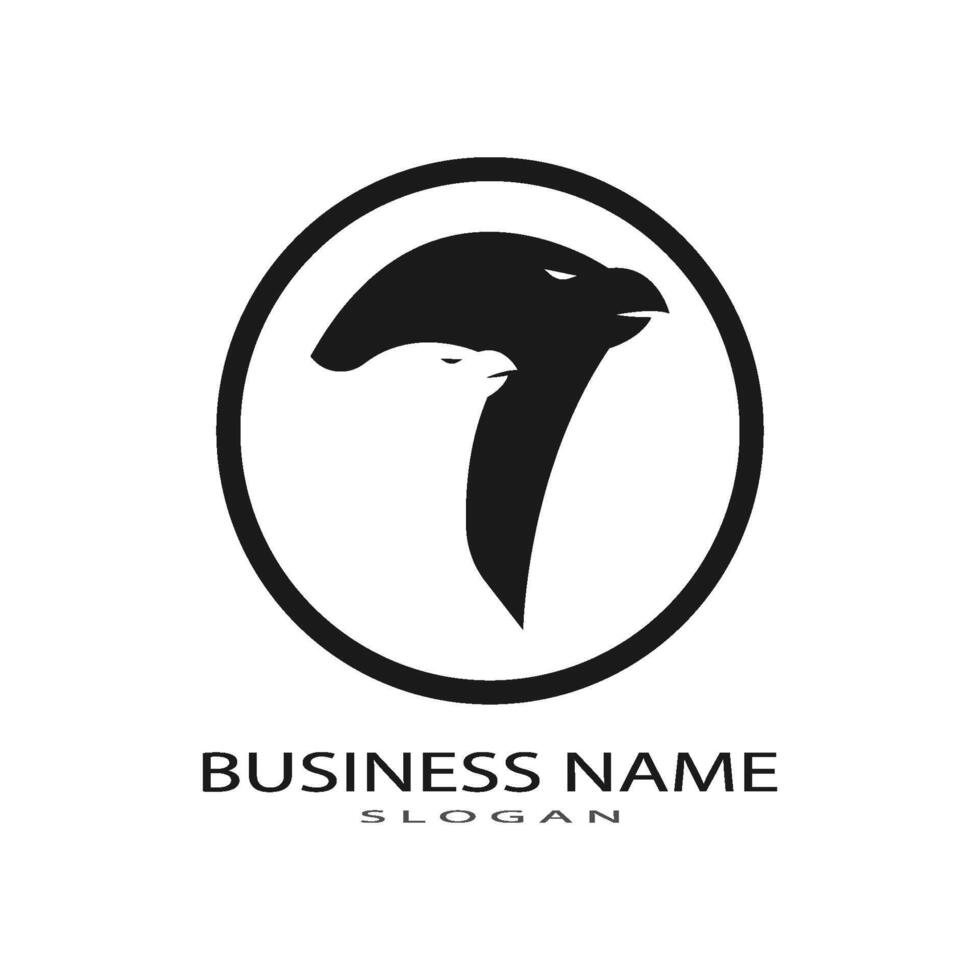 Falcon Wing Logo Template vector icon design