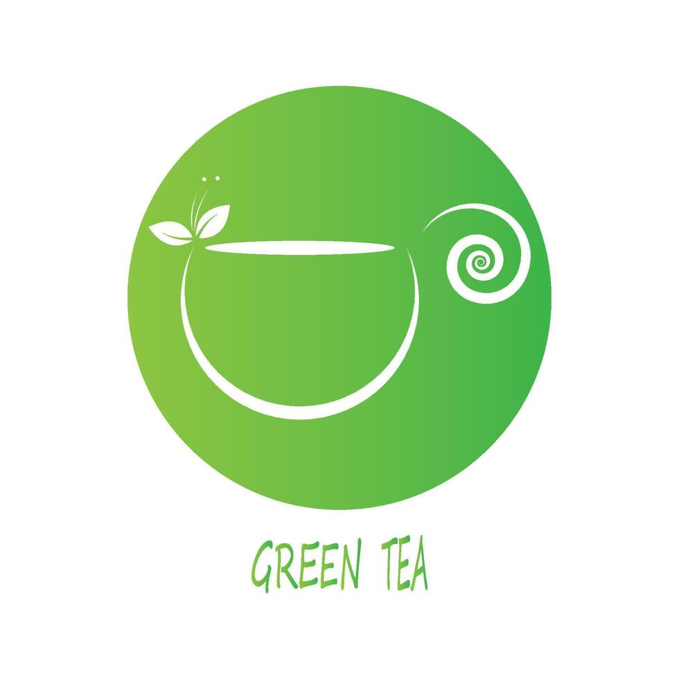 tea vector icon logo