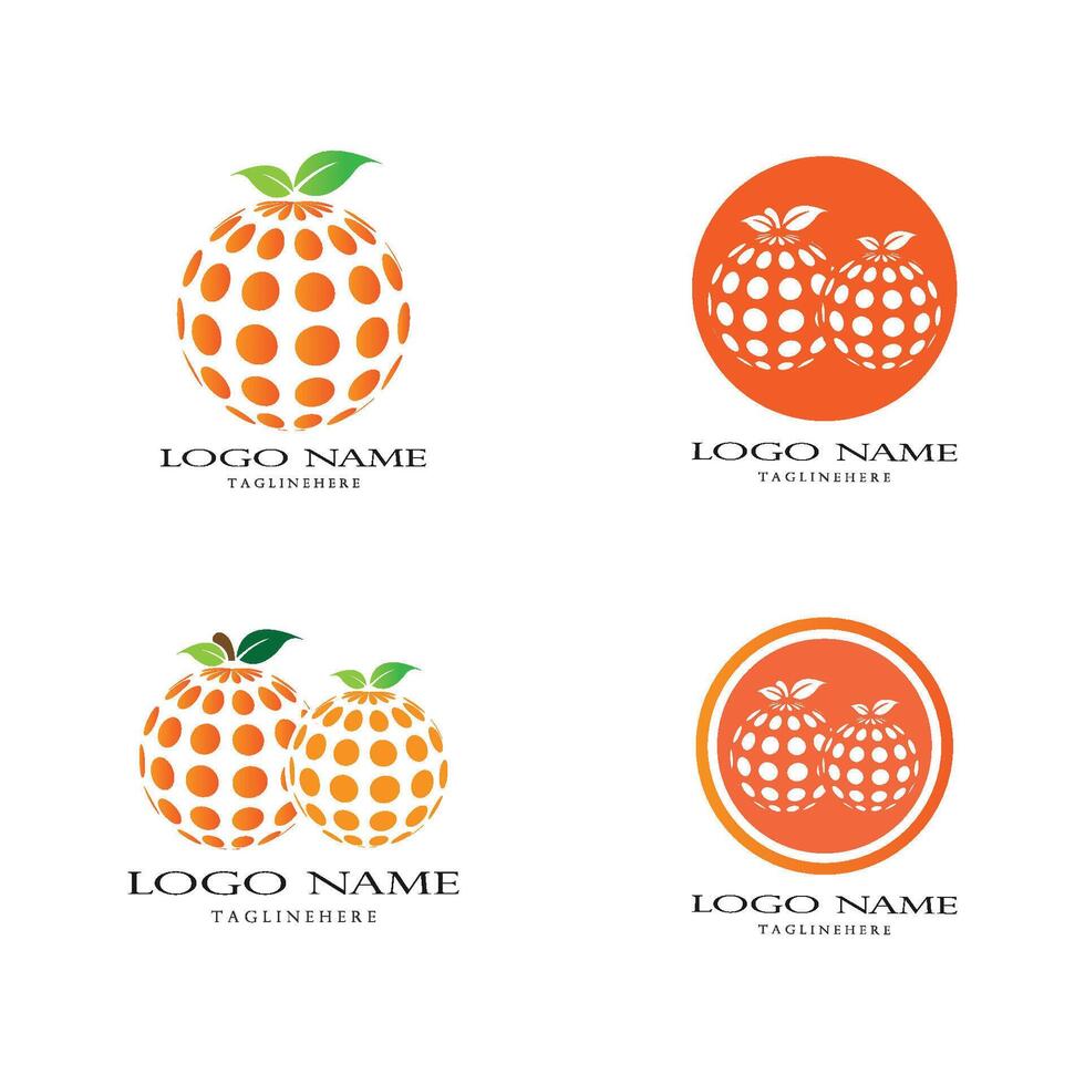 Orange logo vector template