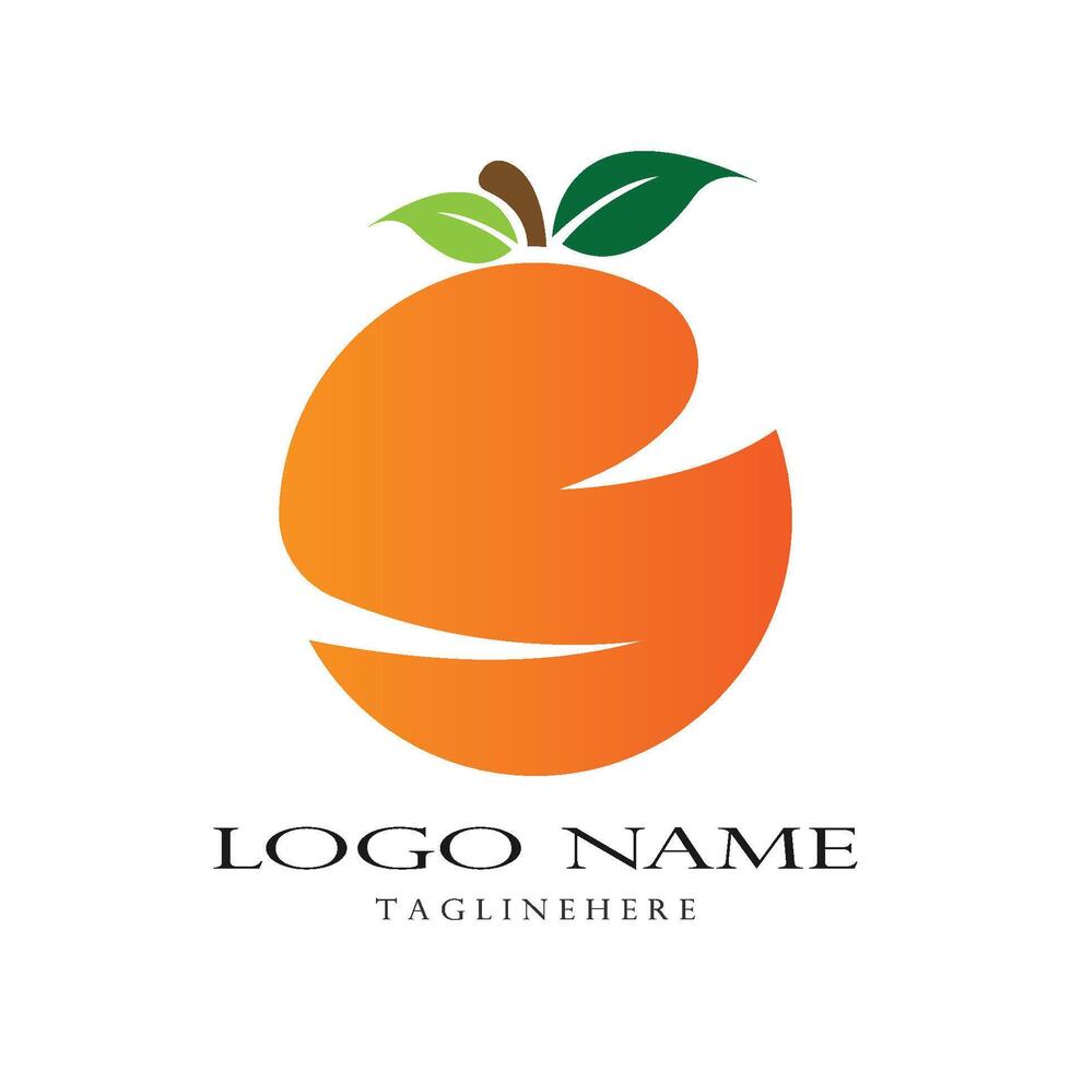 Orange logo vector template