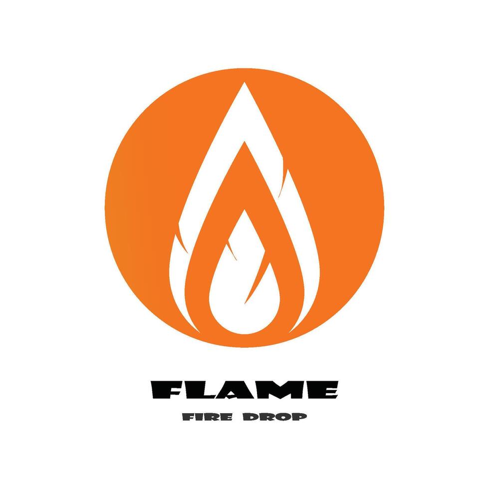 Fire flame Logo Template vector icon Oil, gas and energy logo concept