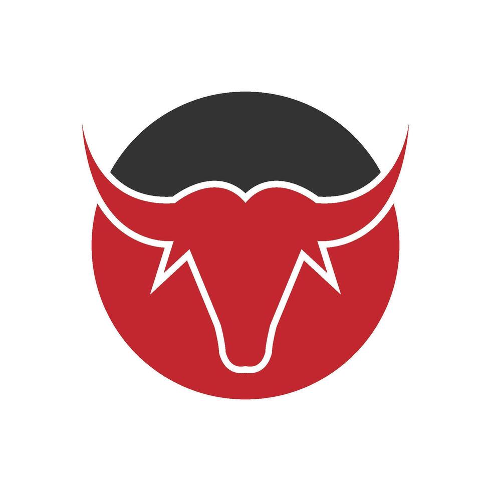 toro cuerno logo y símbolos modelo vector