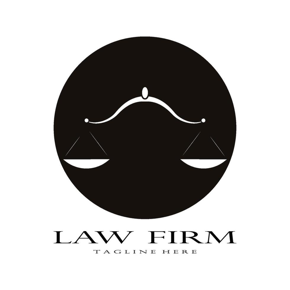 Law firm logo vector template