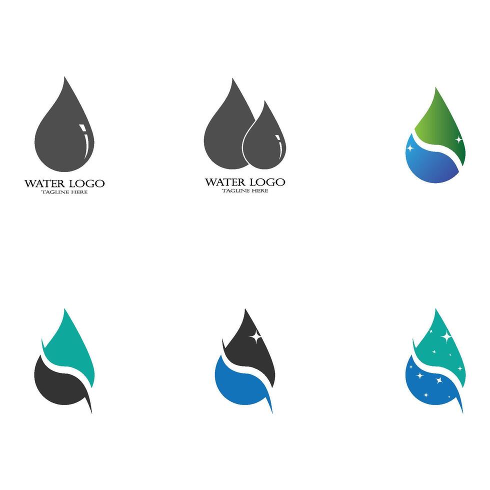 water drop Logo Template vector