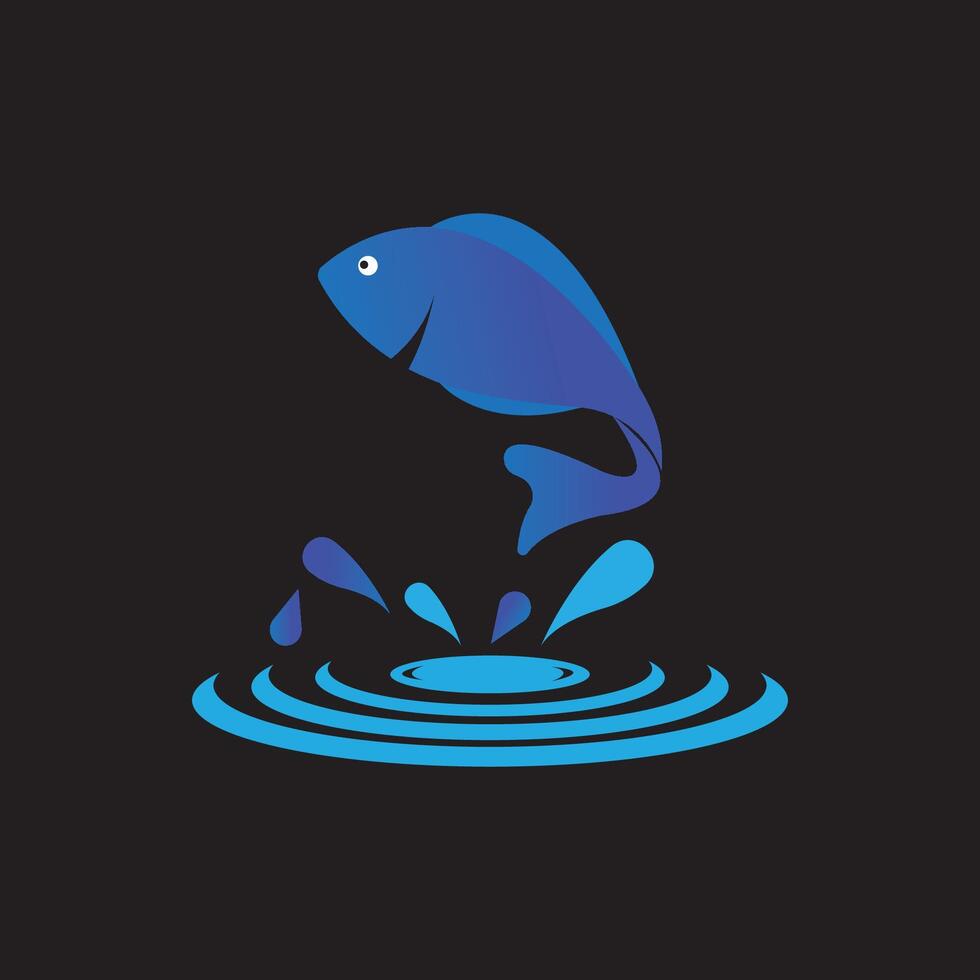 plantilla de logotipo de pescado vector