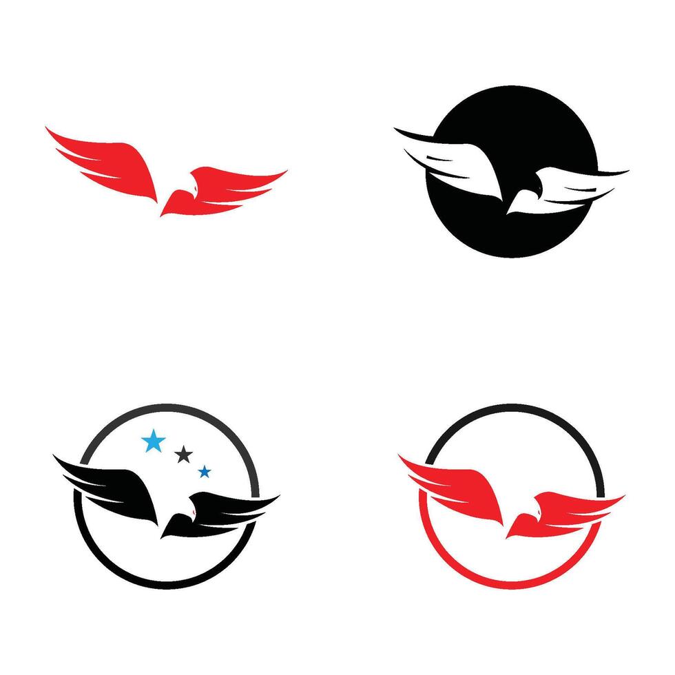 Falcon Wing Logo Template vector icon design