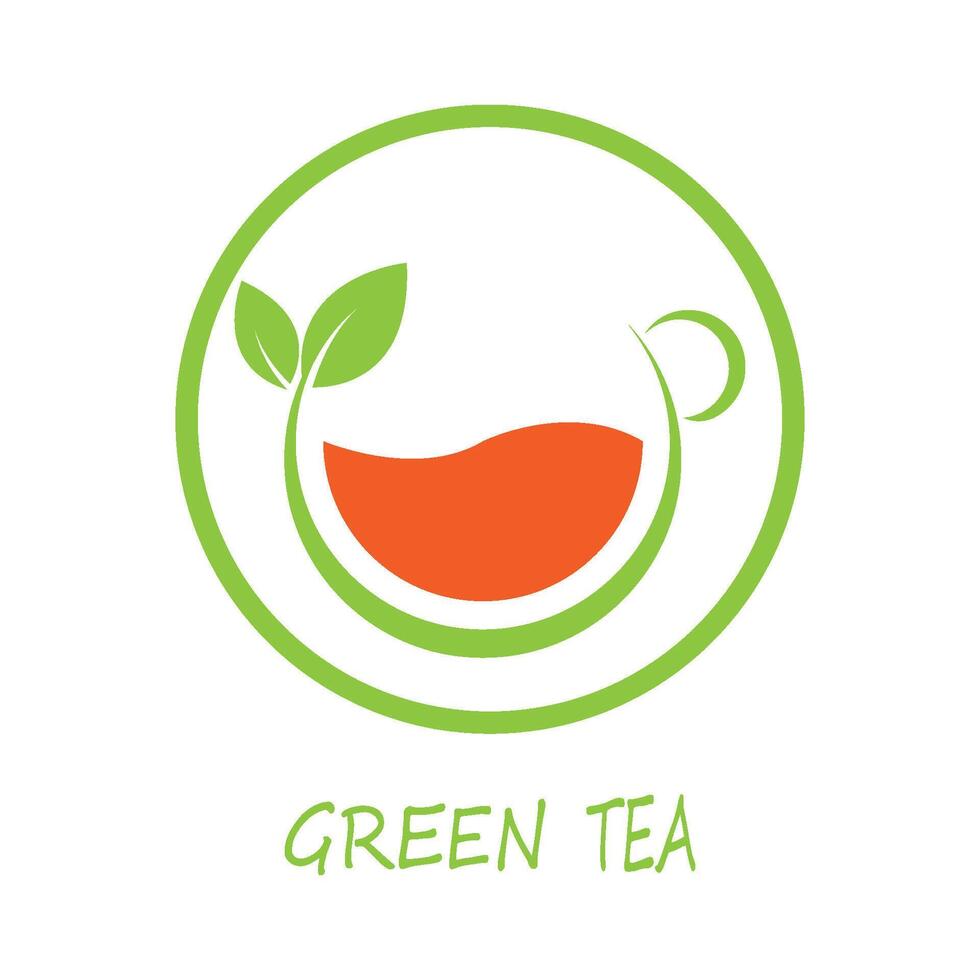 tea vector icon logo