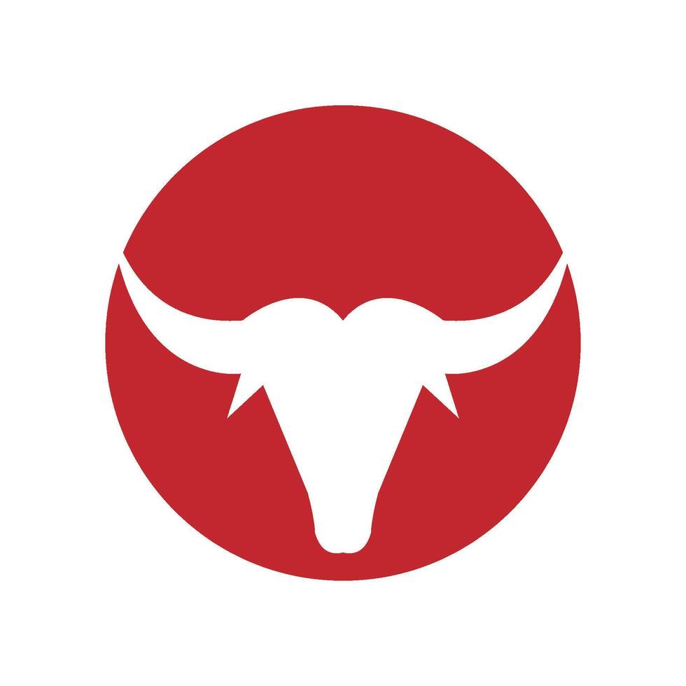 toro cuerno logo y símbolos modelo vector