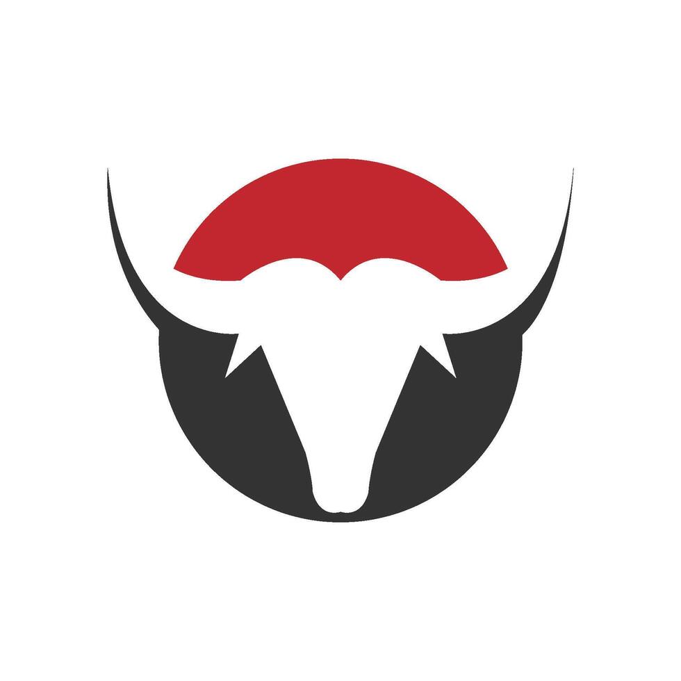 Bull horn logo and symbols template vector
