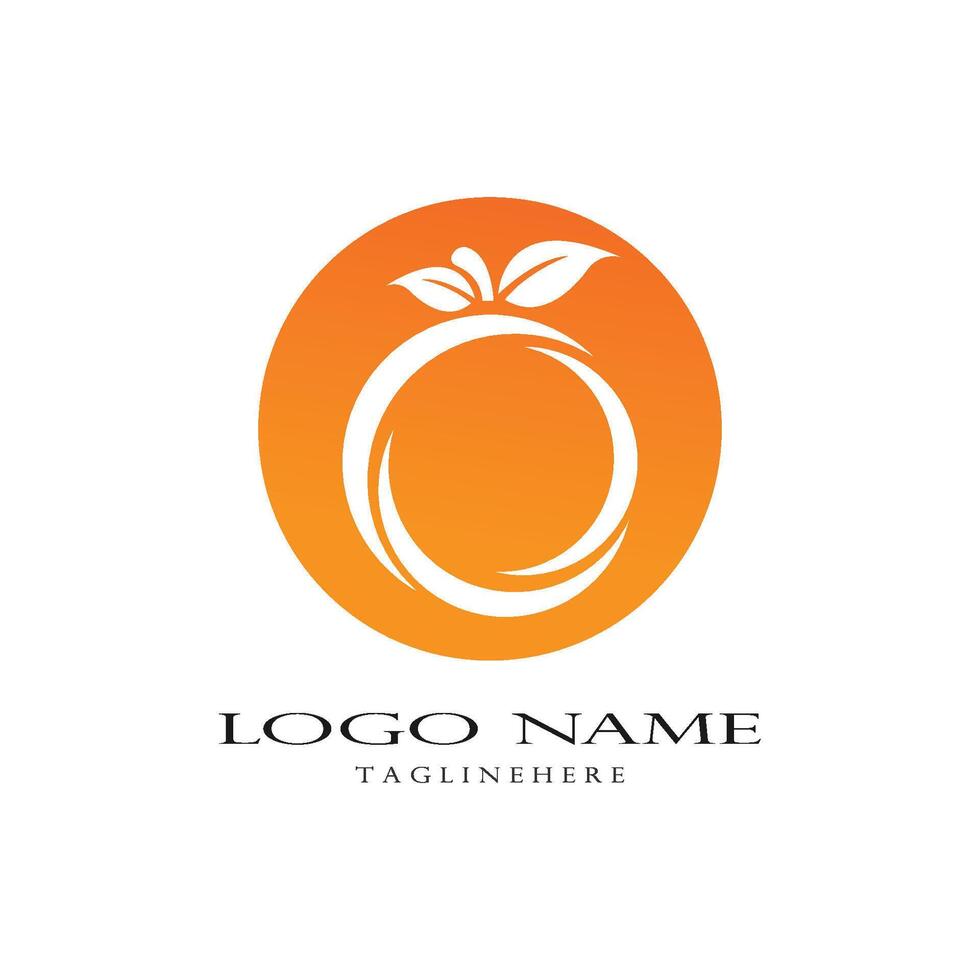 Orange logo vector template 37979086 Vector Art at Vecteezy