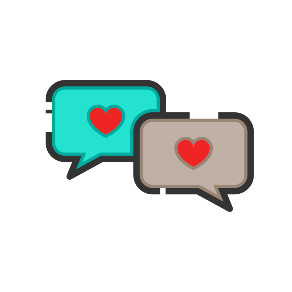 chat love asset graphic png