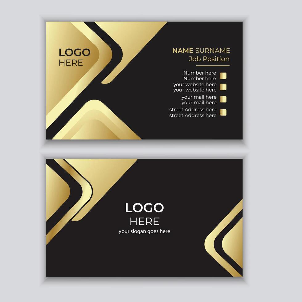 minimal corporate visiting card design layout. Pro Vector. vector