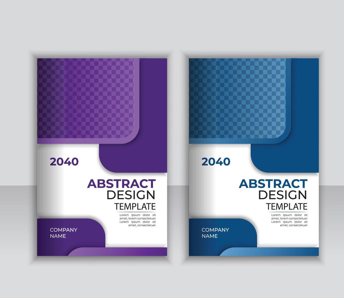 abstract business annual report book cover design. vector