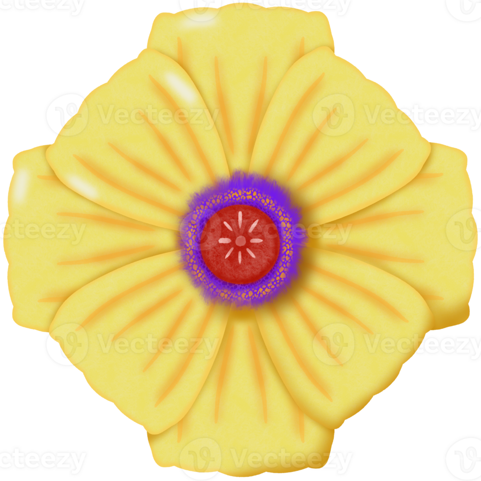 yellow flower isolate png